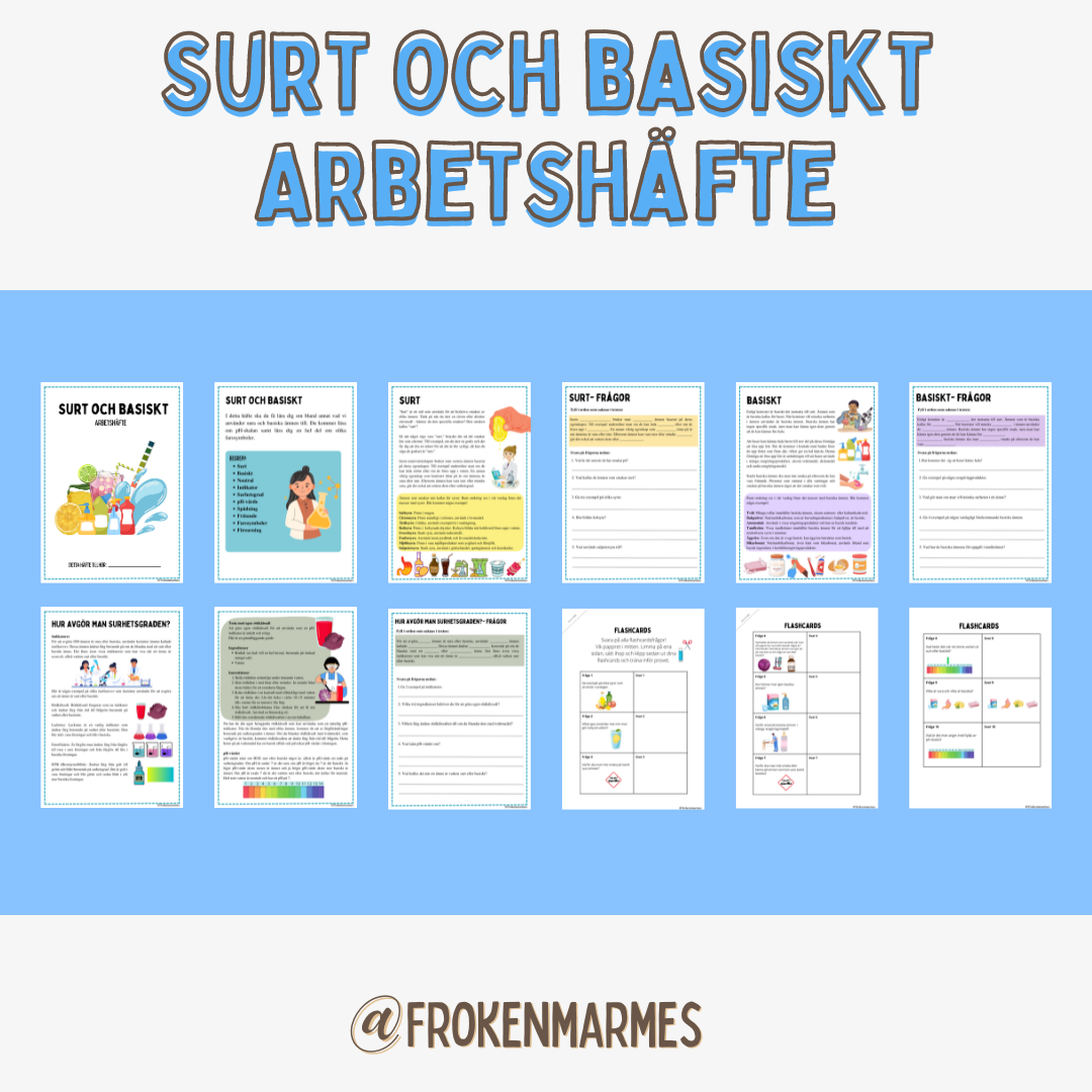 Surt och basiskt - Arbetshäfte