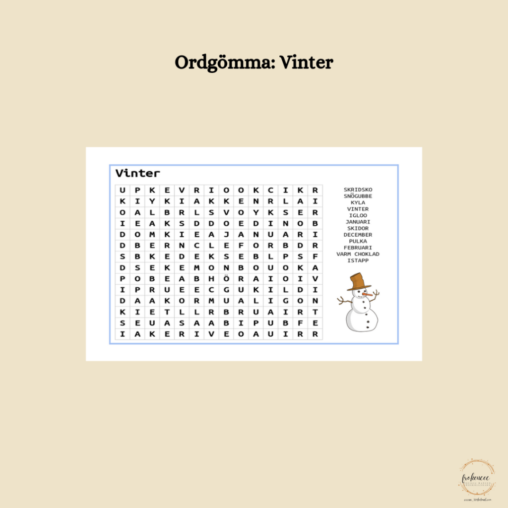 Ordgömma: Vinter