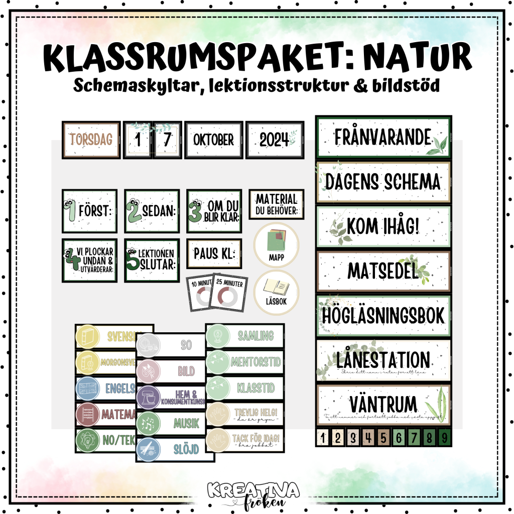 Klassrumspaket: natur