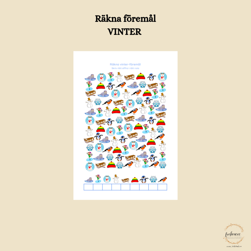 Räkna föremål – VINTER