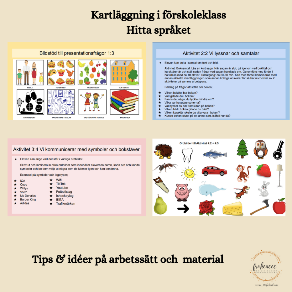 Kartläggning i förskoleklass
