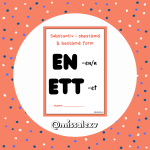 Substantiv obestämd & bestämd form - bild 1