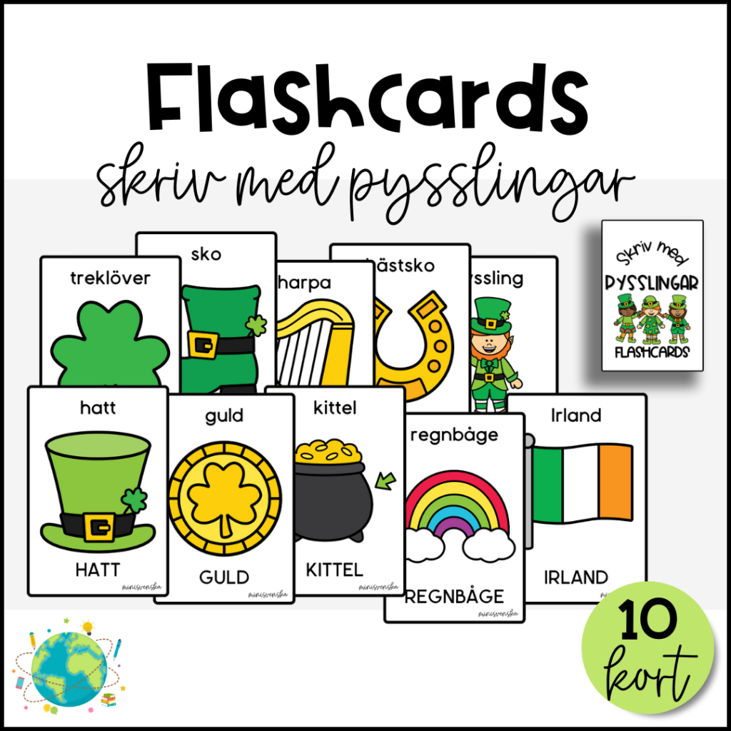 Flashcards – Skriv med pysslingar