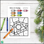 Vinter – Färglägg 4 nivåer - bild 2