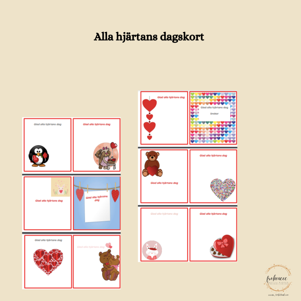 Alla hjärtans dagskort