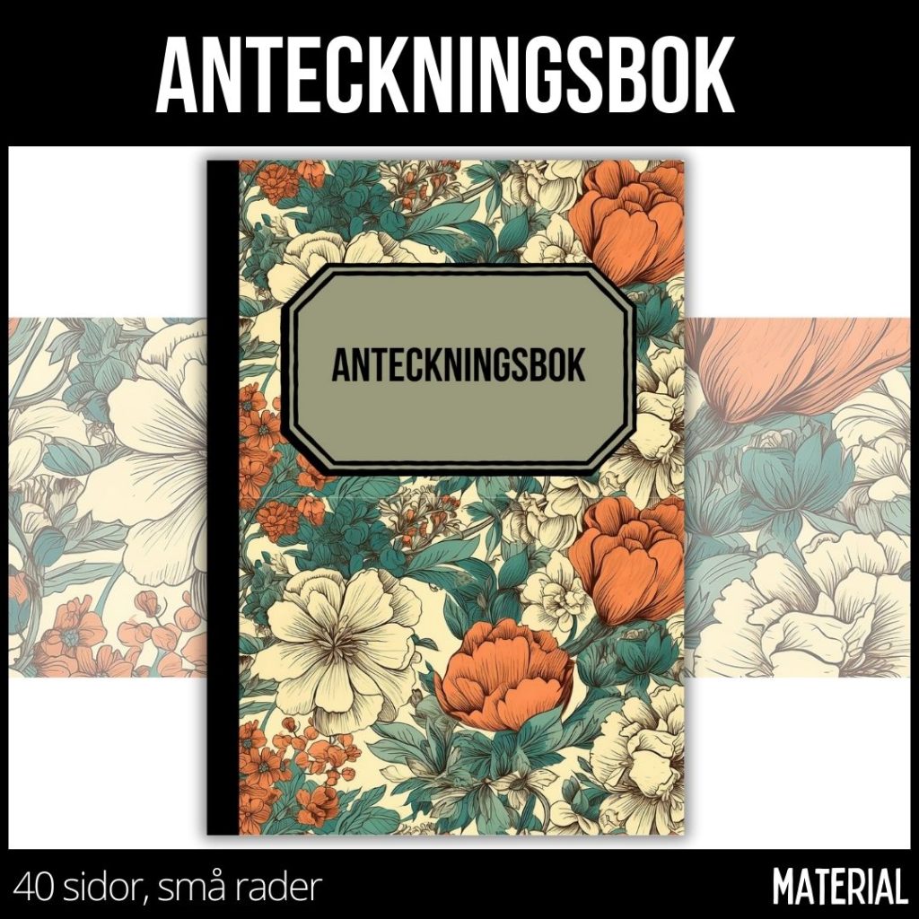 Anteckningsbok – 40 sidor