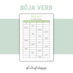 Böja verb