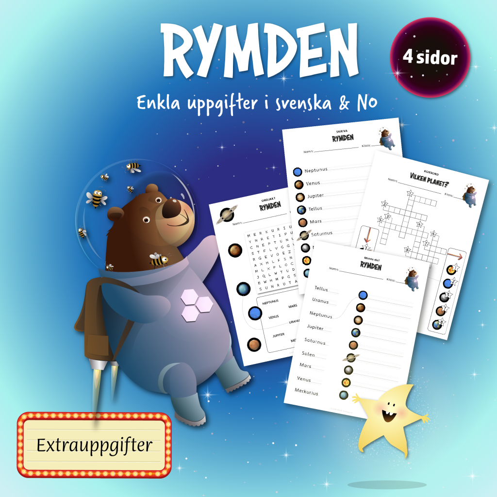 Enkla extrauppgifter om rymden