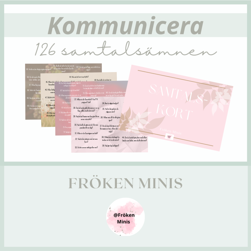 Samtalskort med 126 samtalsämnen