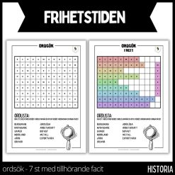 Frihetstiden - ordsöksrutor