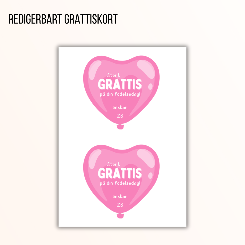 Redigerbart grattiskort
