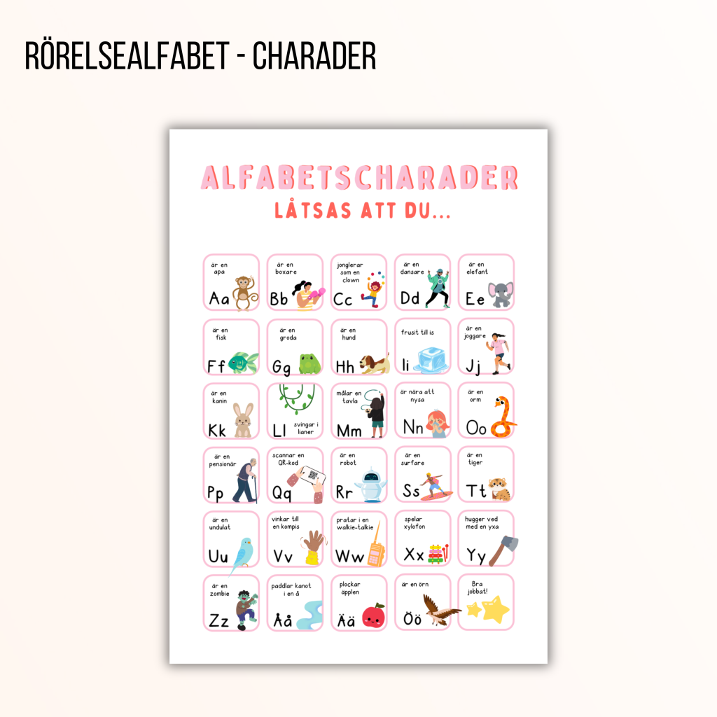 Rörelsealfabet – charader