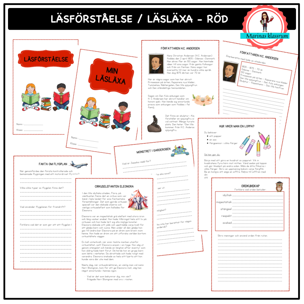 Läsförståelse / Läsläxa – RÖD åk 3