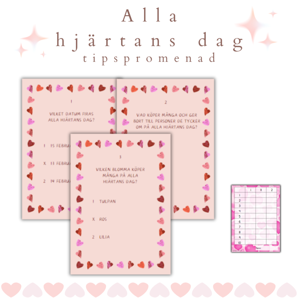 Tipspromenad alla hjärtans dag