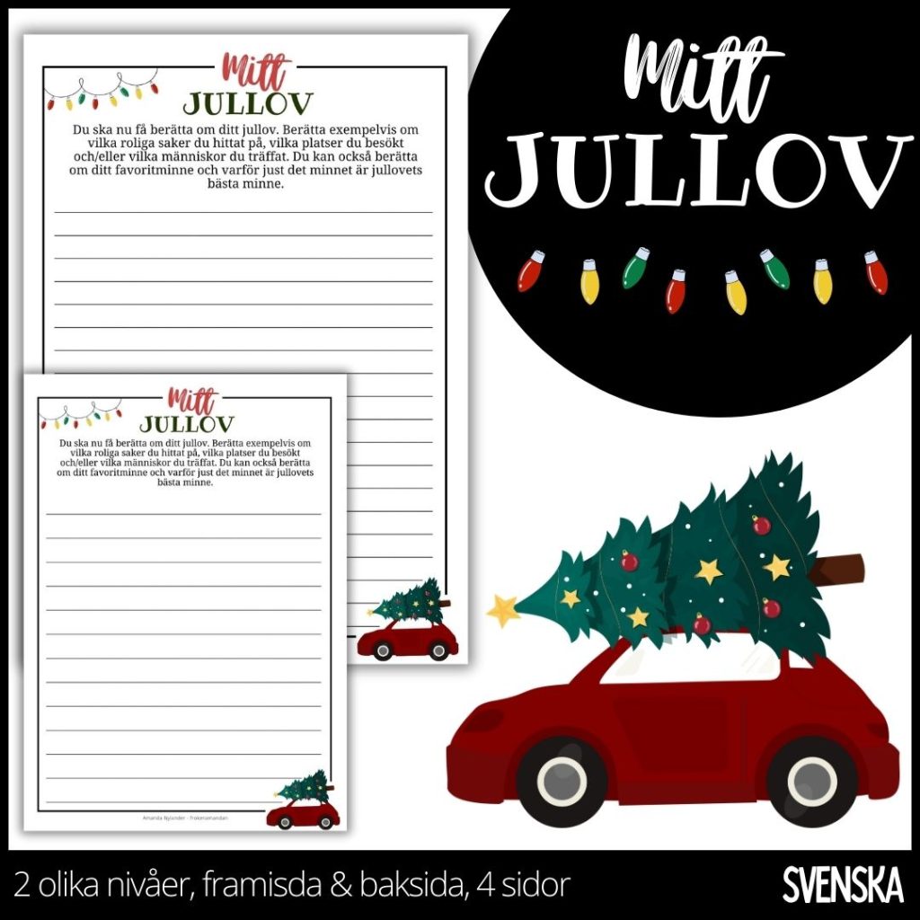 Mitt jullov – 2 olika nivåer