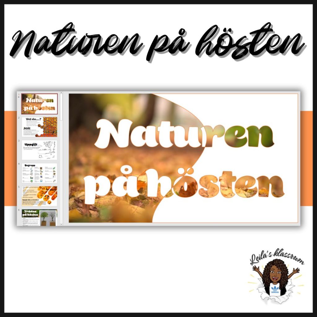 Naturen på hösten en Power Point presentation