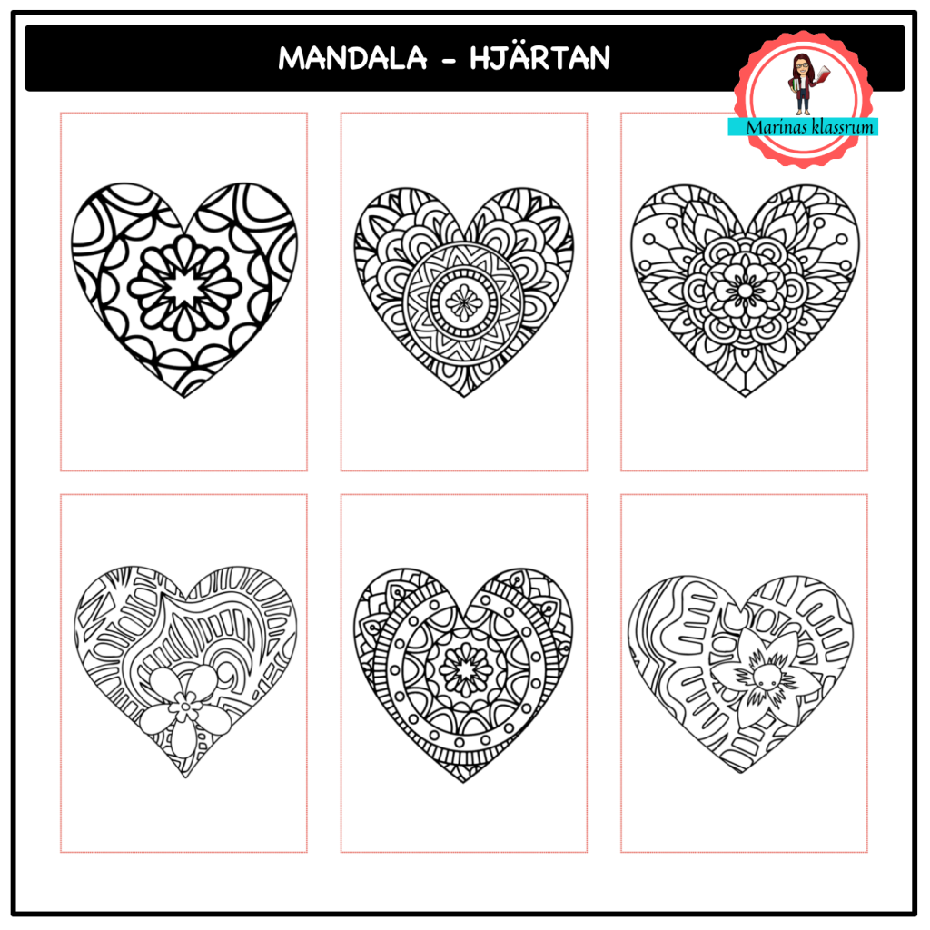 Mandala hjärtan