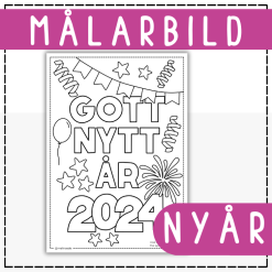 Målarbild nyår 2024