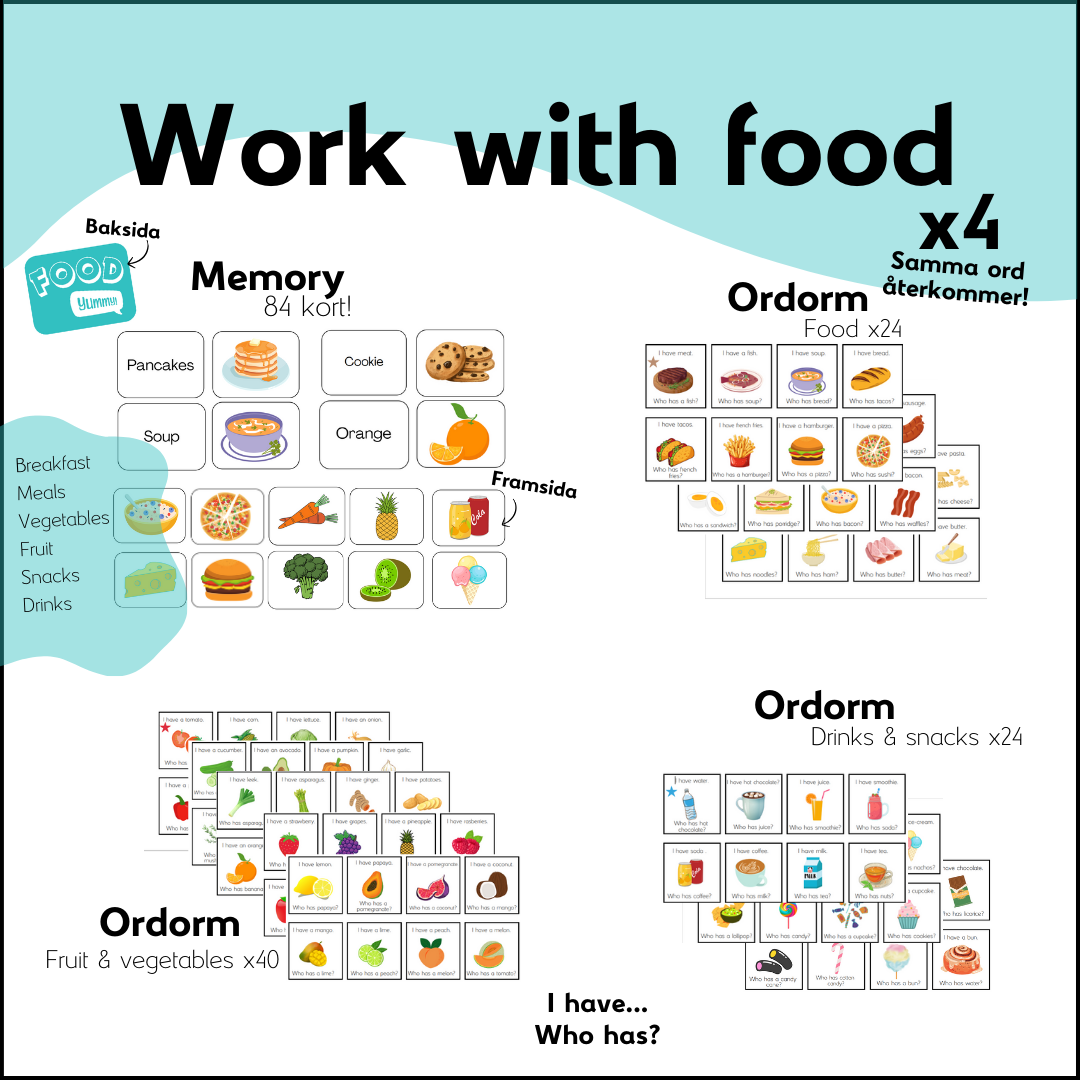 Work with food: Memory + ordorm x3