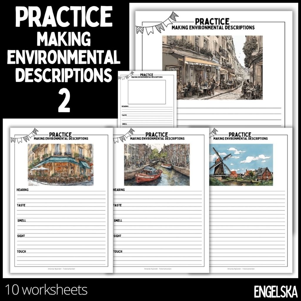 Practice making environmental descriptions – 2 – 10 worksheets