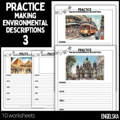 Practice making environmental descriptions – 3 – 10 worksheets