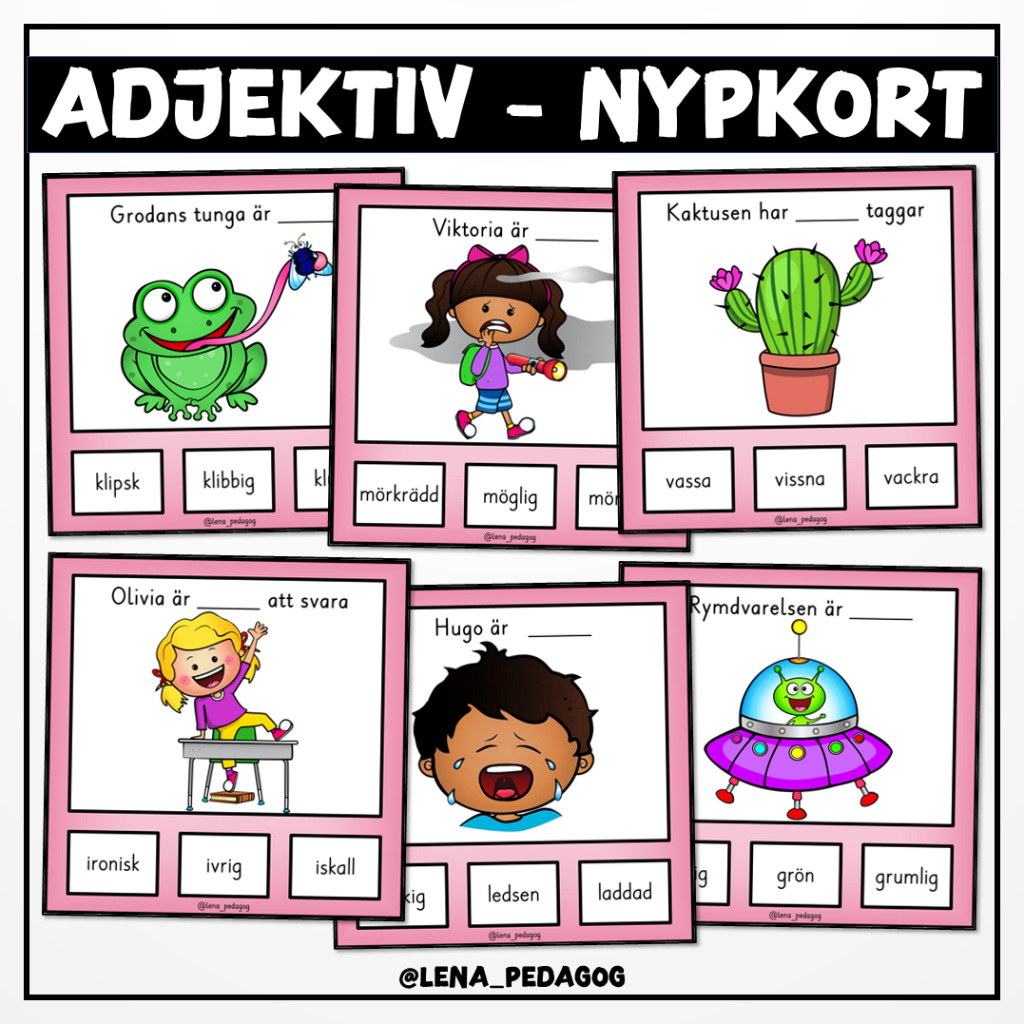 Adjektiv – nypkort