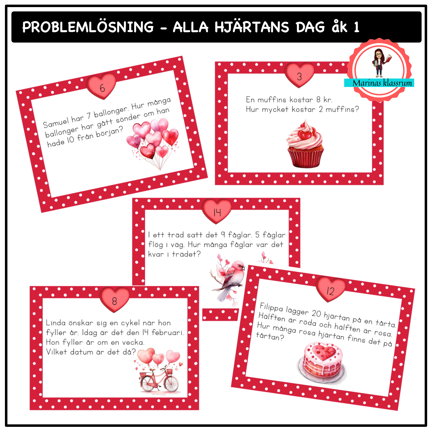 Problemlösning - Alla hjärtans dag åk 1