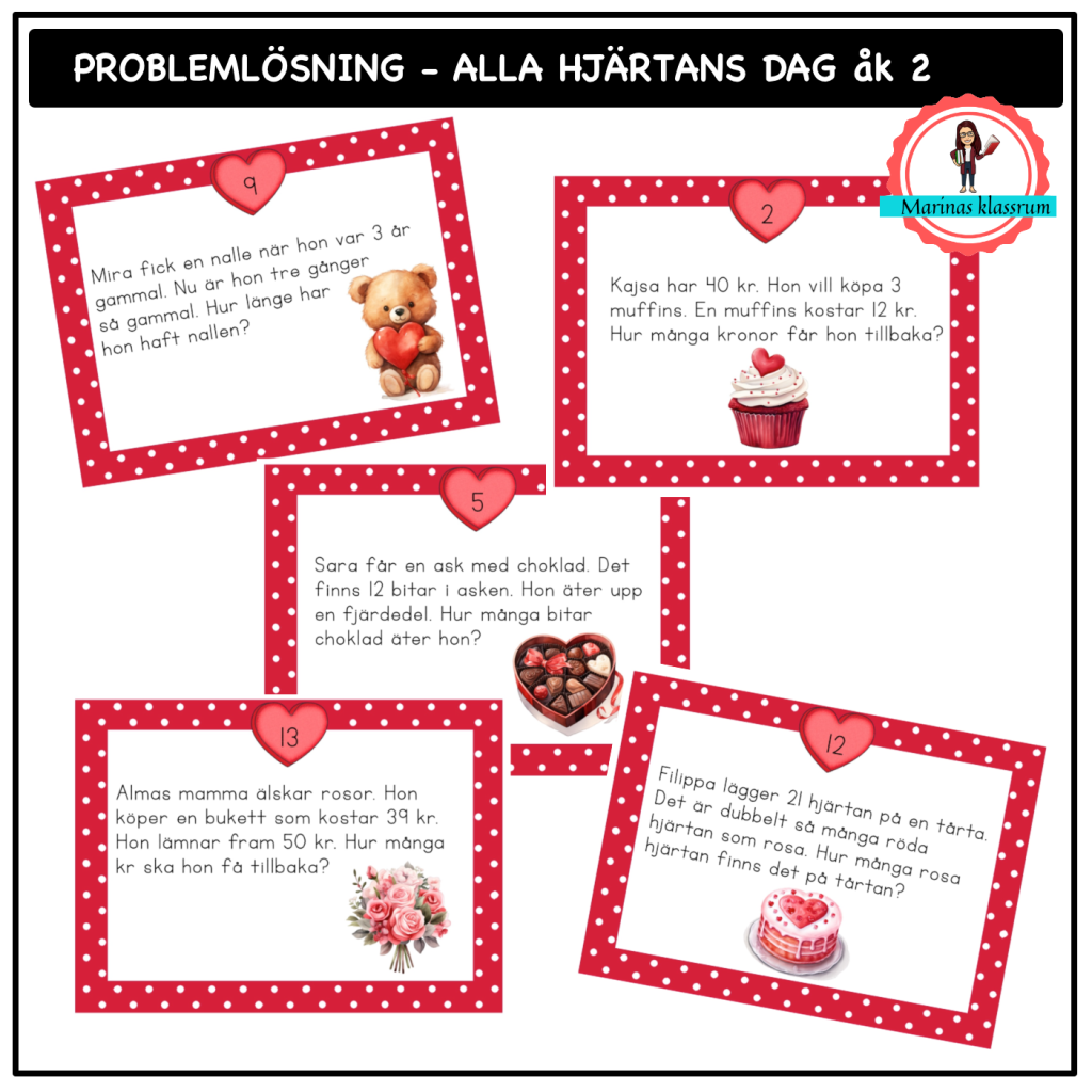 Problemlösning – Alla hjärtans dag åk 2