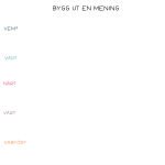 Bygg ut en mening - bild 3