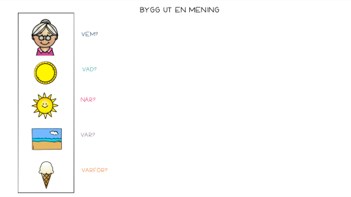 Bygg ut en mening
