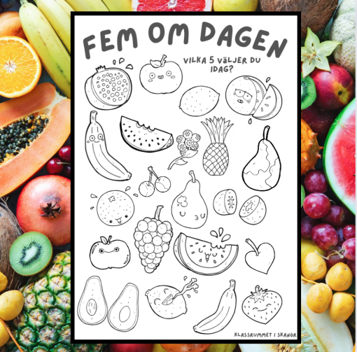 Frukt och grönt - 5 om dagen