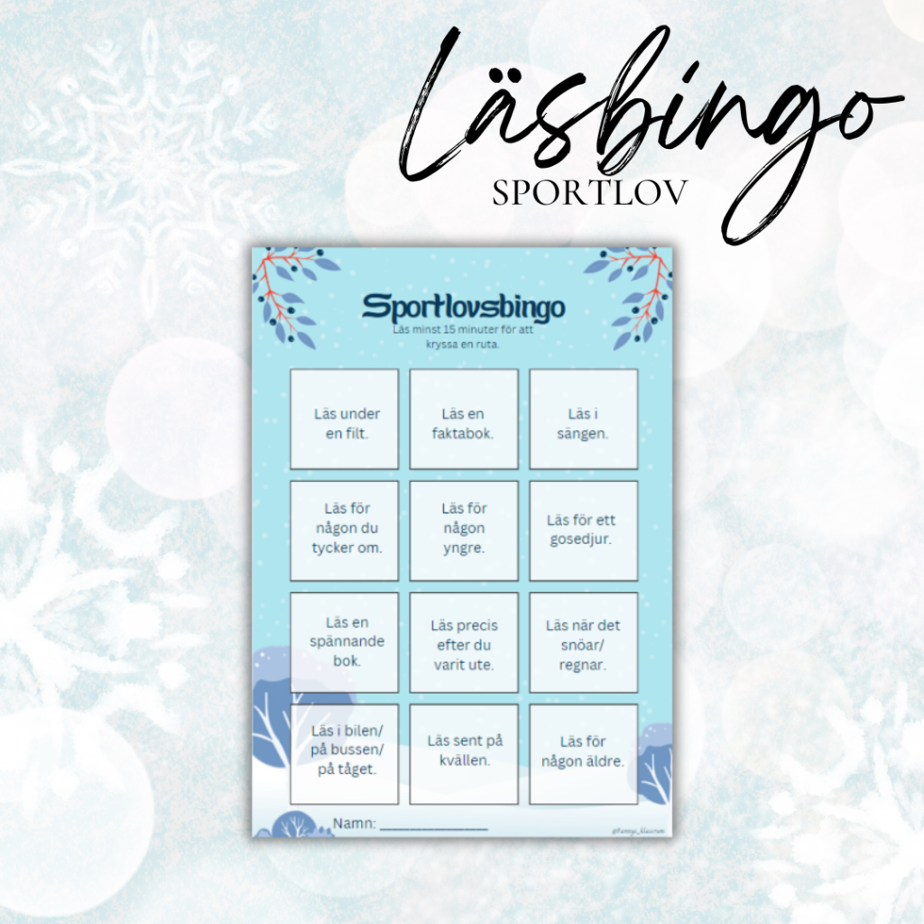 Läsbingo sportlov
