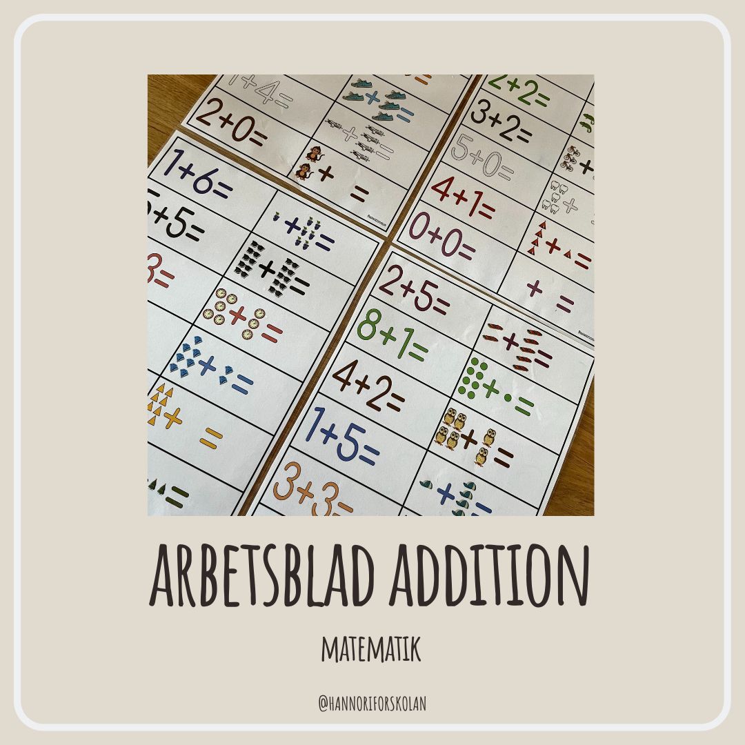 Arbetsblad addition