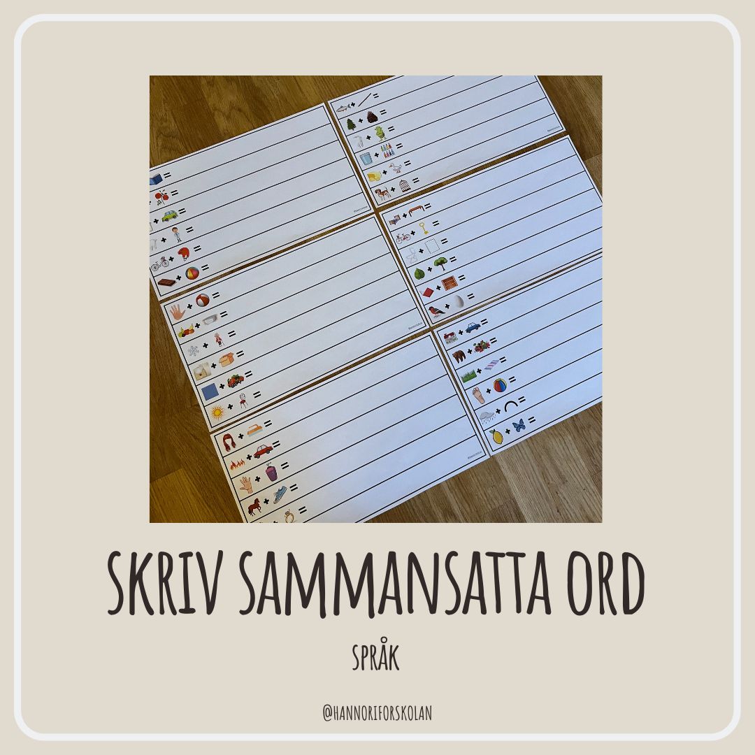 Skriv sammansatta ord