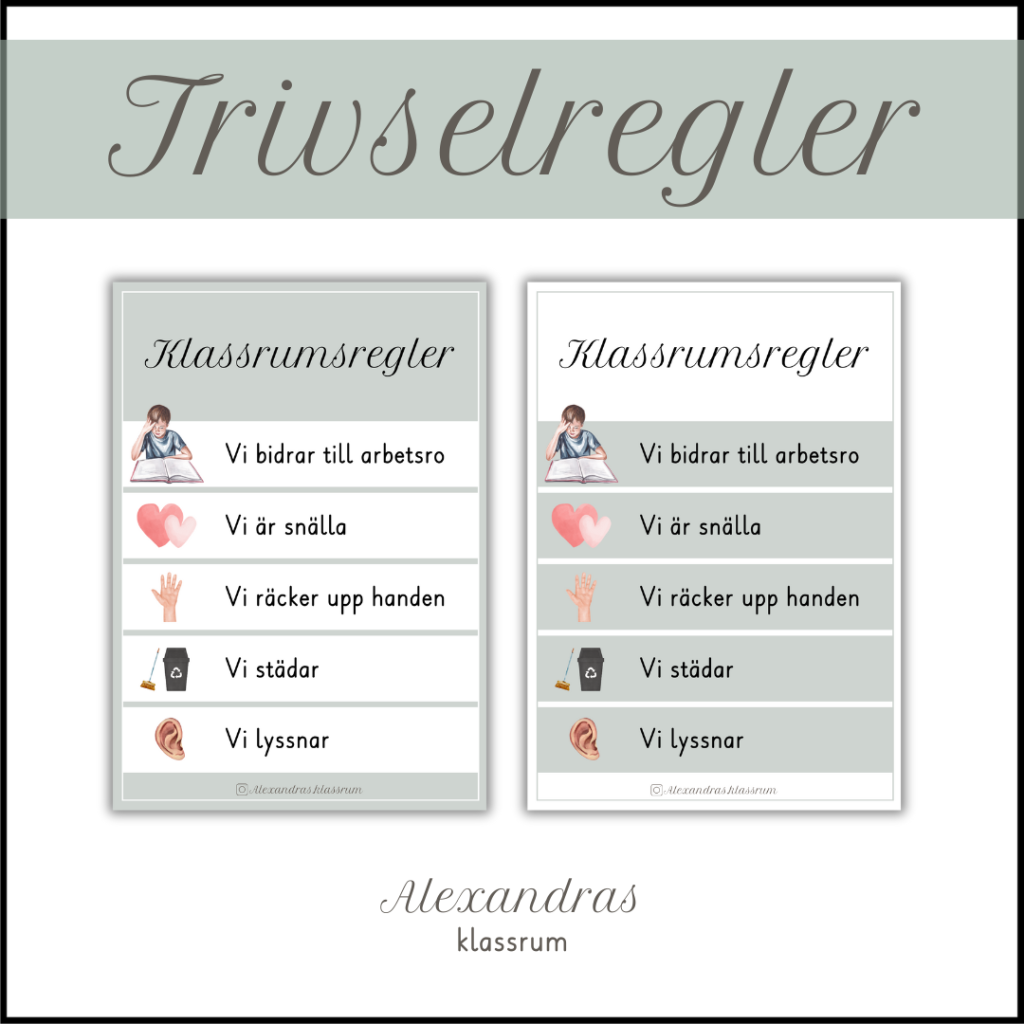 Trivselregler grön