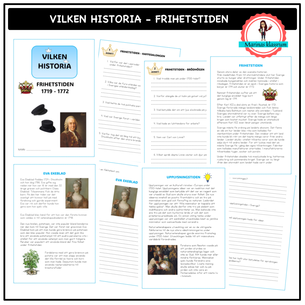 Vilken historia – Frihetstiden