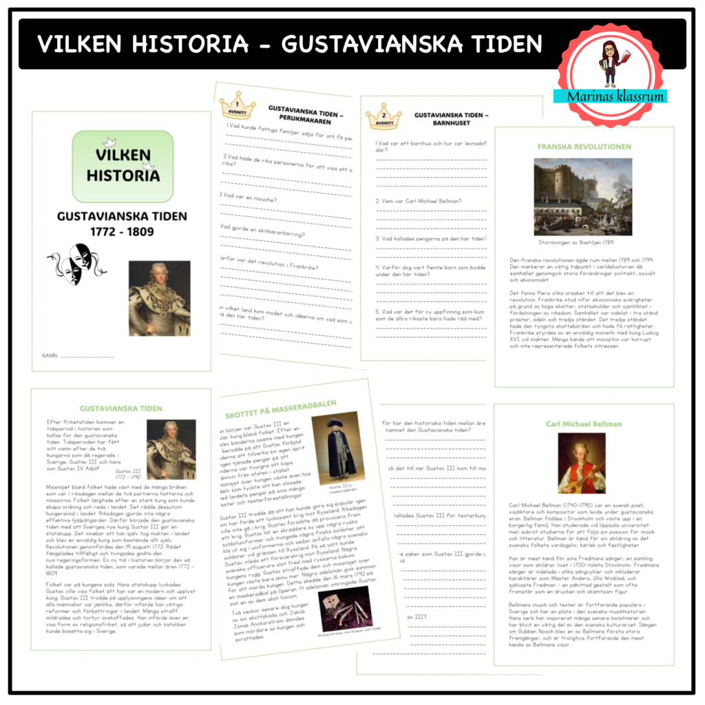 Vilken historia – Gustavianska tiden