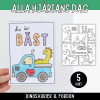 Alla hjärtans dags - kort, fordon och dinosaurier