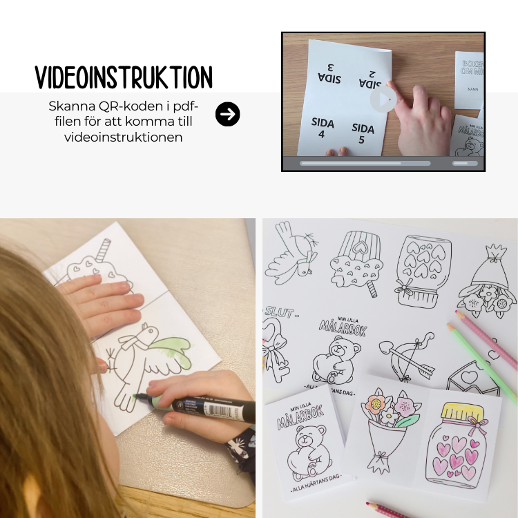 Alla hjärtans dags - Min lilla målarbok