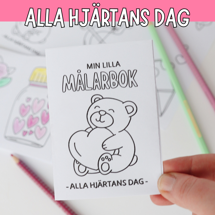 Alla hjärtans dags - Min lilla målarbok