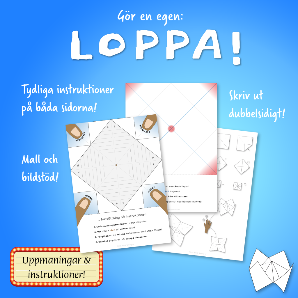 Gör en egen loppa – mall!