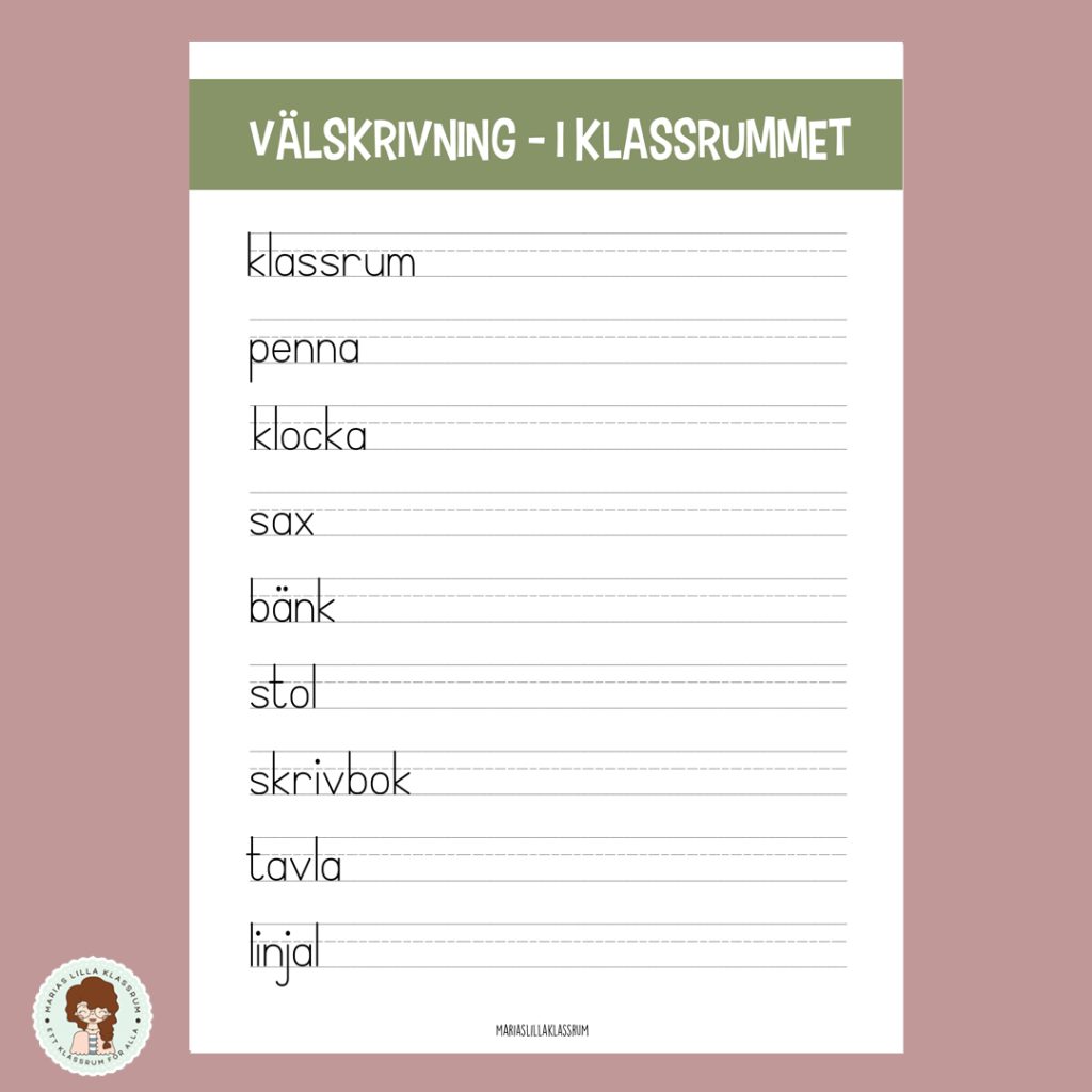 Välskrivning – i klassrummet