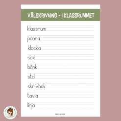 Välskrivning - i klassrummet
