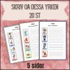 Skriv om dessa yrken (20st)