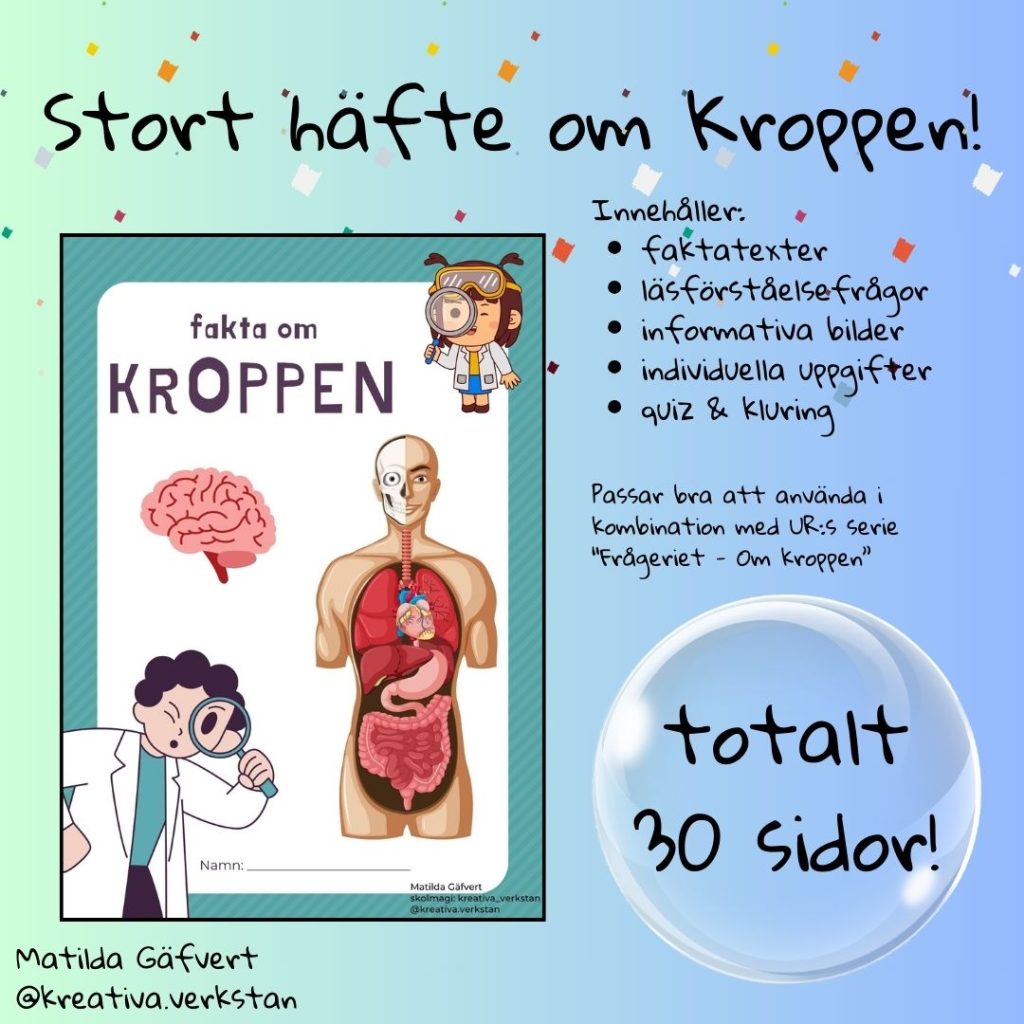 Stort häfte i NO: Om kroppen!