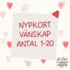 Vänskap nypkort antal 1-20
