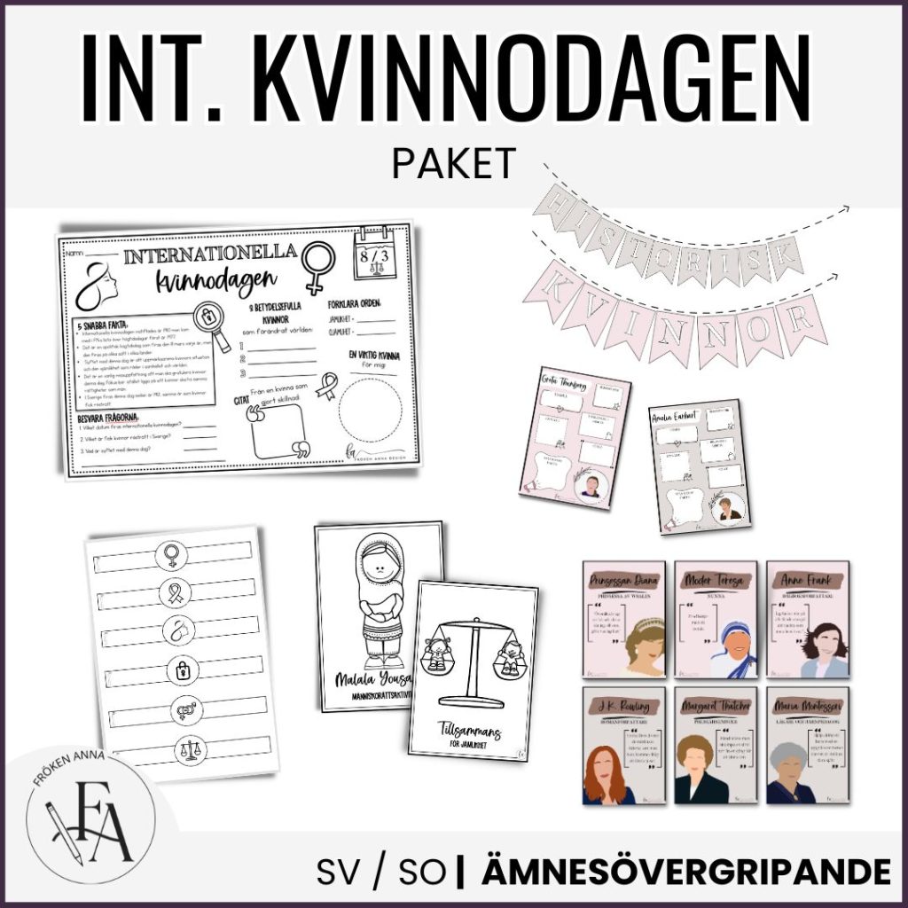 Materialpaket: Internationella kvinnodagen