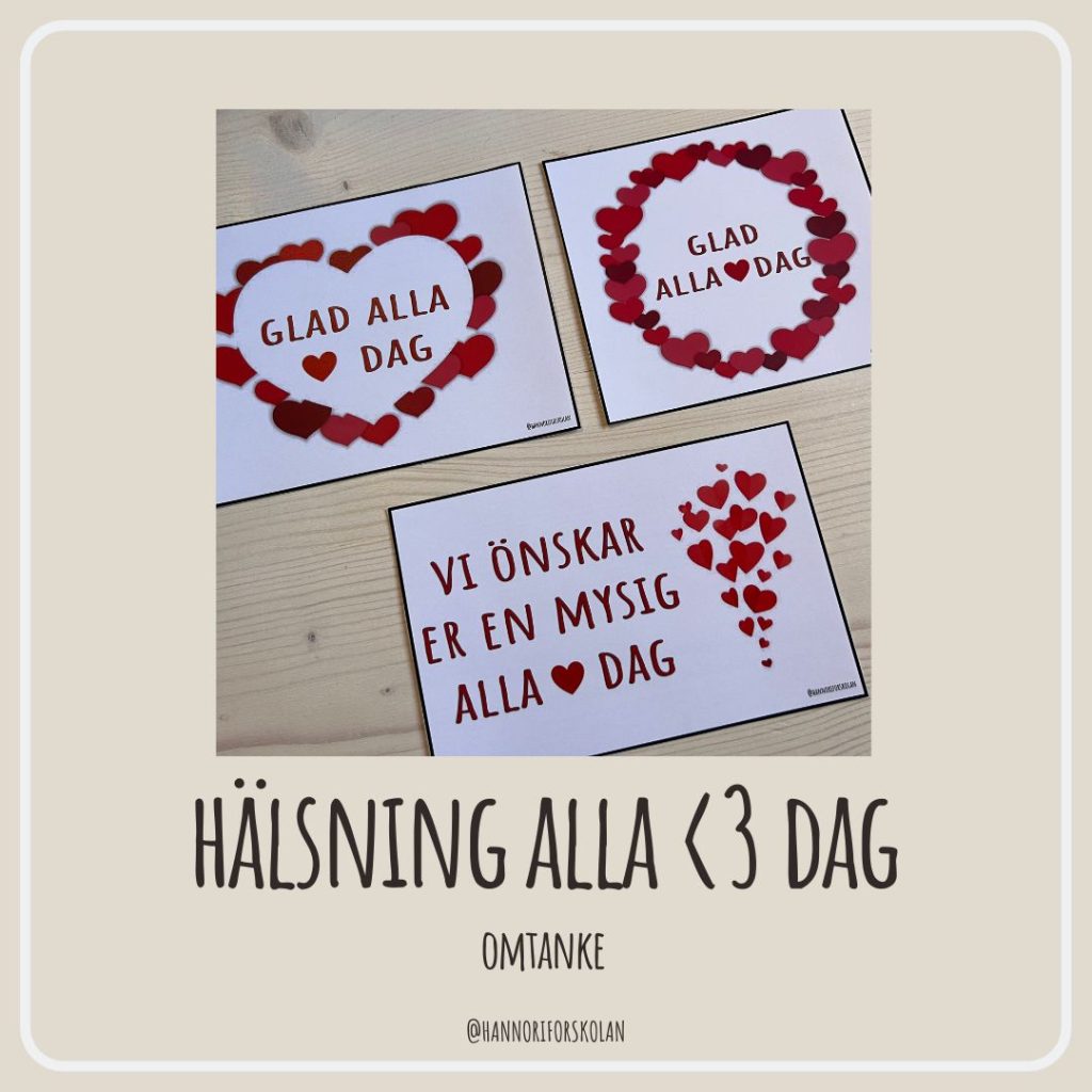 Hälsning alla <3 dag