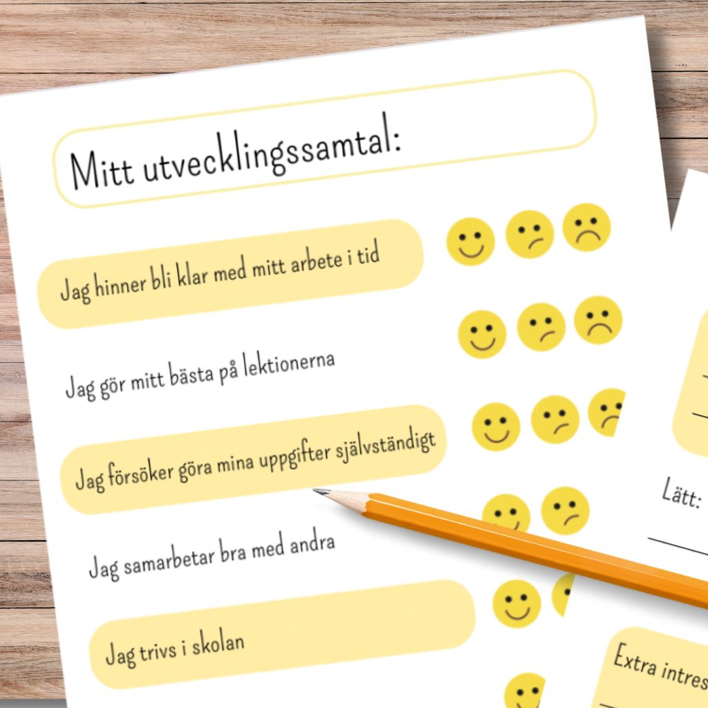 Mall för utvecklingssamtal