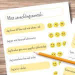 Mall för utvecklingssamtal - bild 1